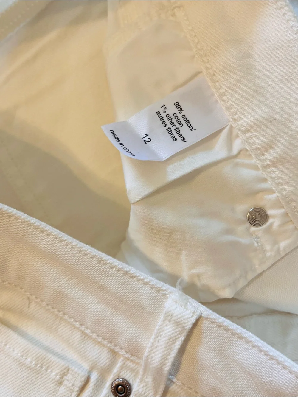 Maurices White Denim Stretch Jean Shorts