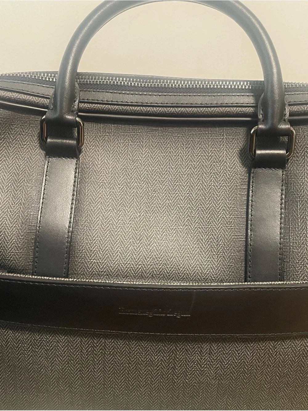 Ermenegildo Zegna leather work secure