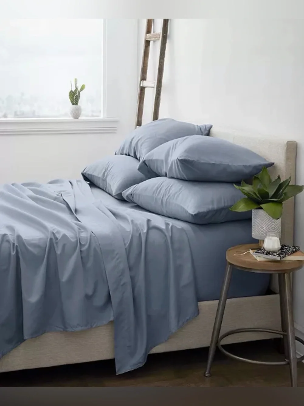 Ienjoy Home PREMIUM Solids in Style 6-Pc. Sheet Set, Queen- Stone Color