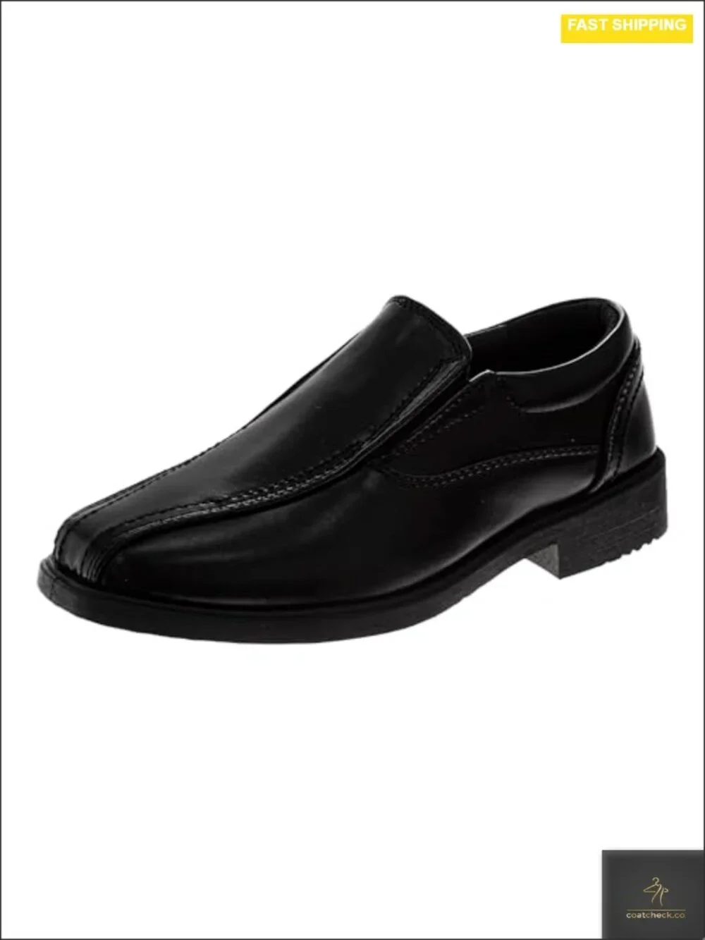 Faux Leather Slip-On Loafers Dress School Shoes for Boys