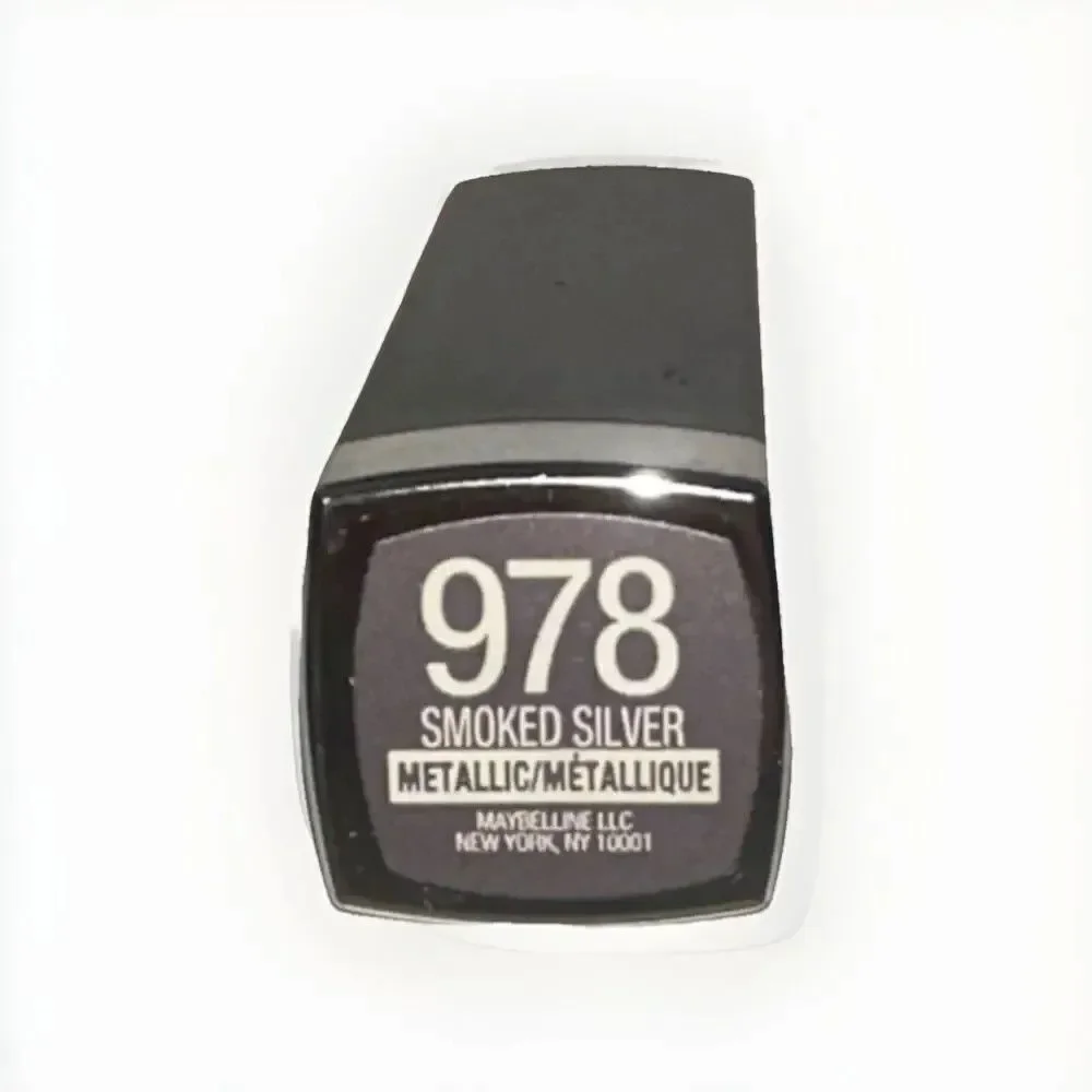 Maybelline Metallic Lipstick 978 Smoked Silver New Sealed Goth Cyber Punk