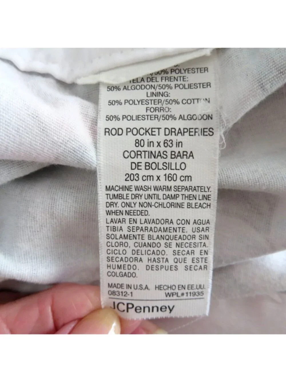 Vintage JCPenney Floral Rod Pocket Draperies 80