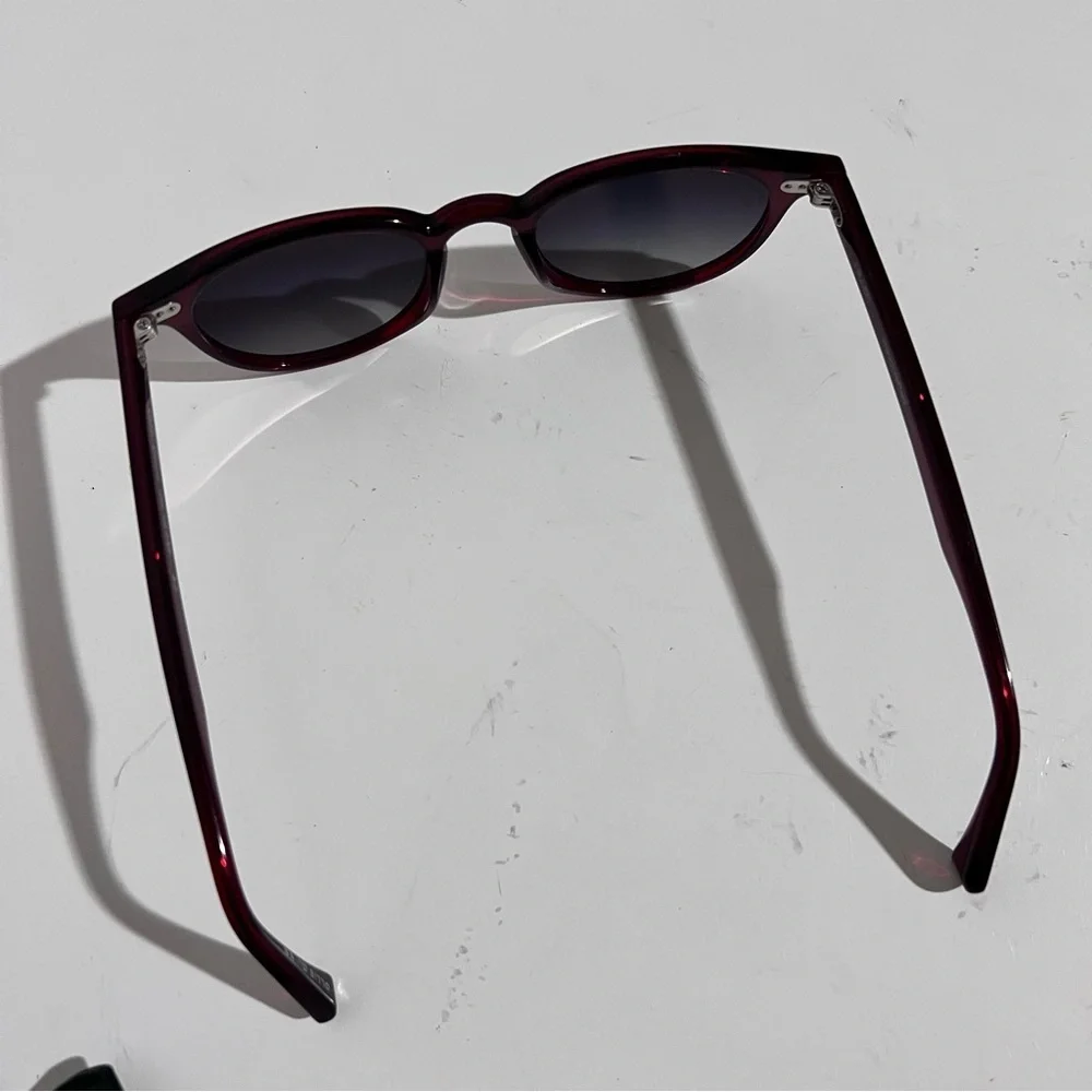 Ollie Quinn Handcrafted Miller Red Sunglasses Ray Ban Case Unisex