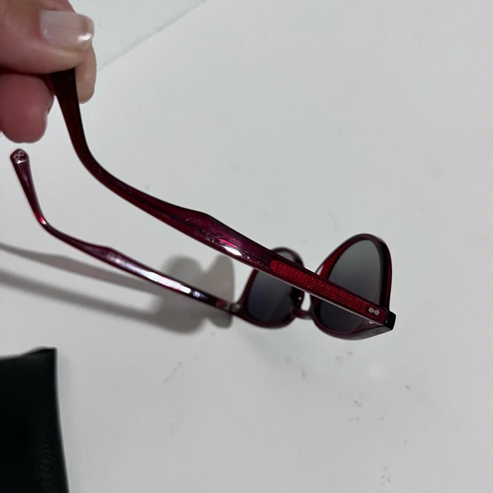 Ollie Quinn Handcrafted Miller Red Sunglasses Ray Ban Case Unisex