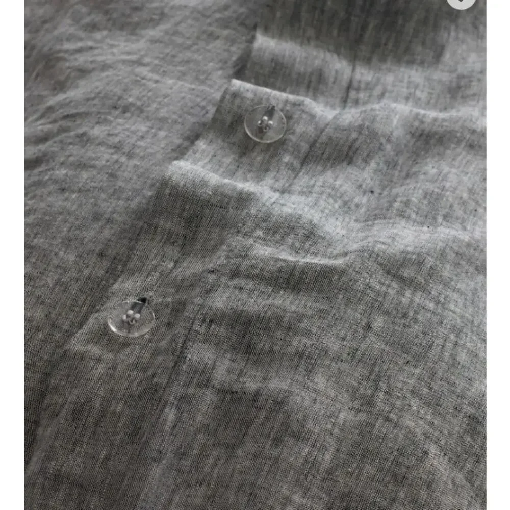 Quince European Linen Duvet Cover Charcoal Chambray Twin NEW  NO INSERT/SHAMS