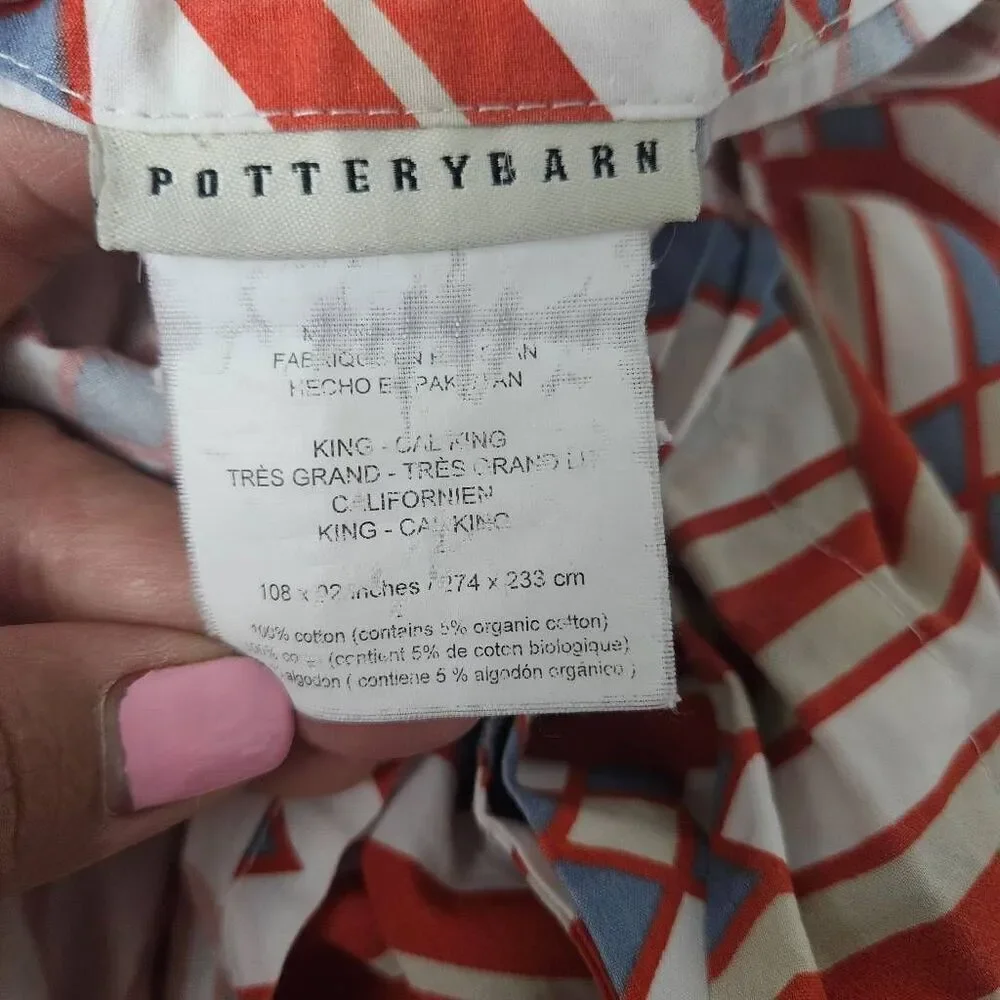 Pottery Barn Becks Geo duvet