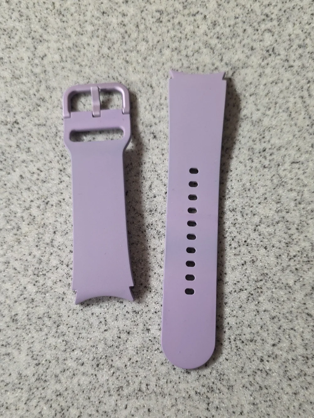 Samsung Lilac Silicone Watch Band Replacement, Size S/M