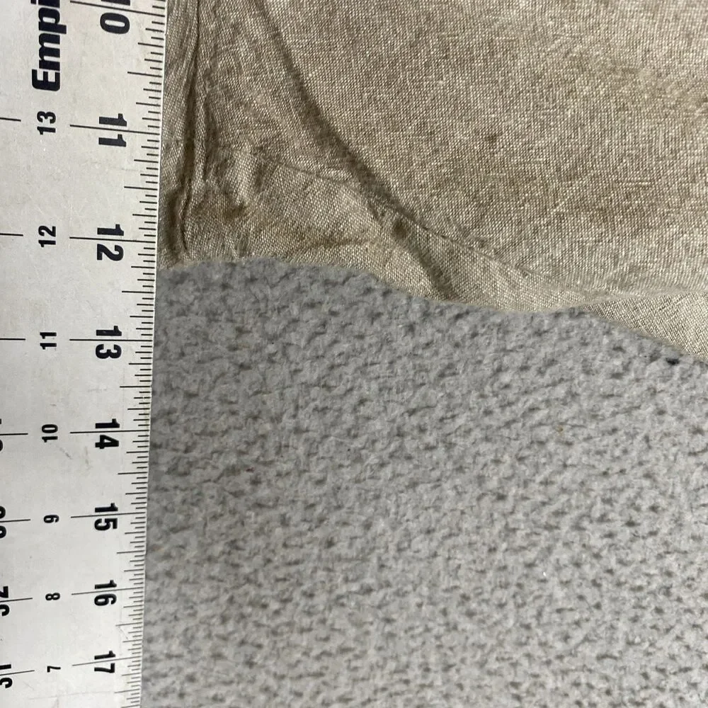 Perry Ellis Pants Men 36x30 (38x29L) Beige Linen Blend Pockets Drawstring Casual