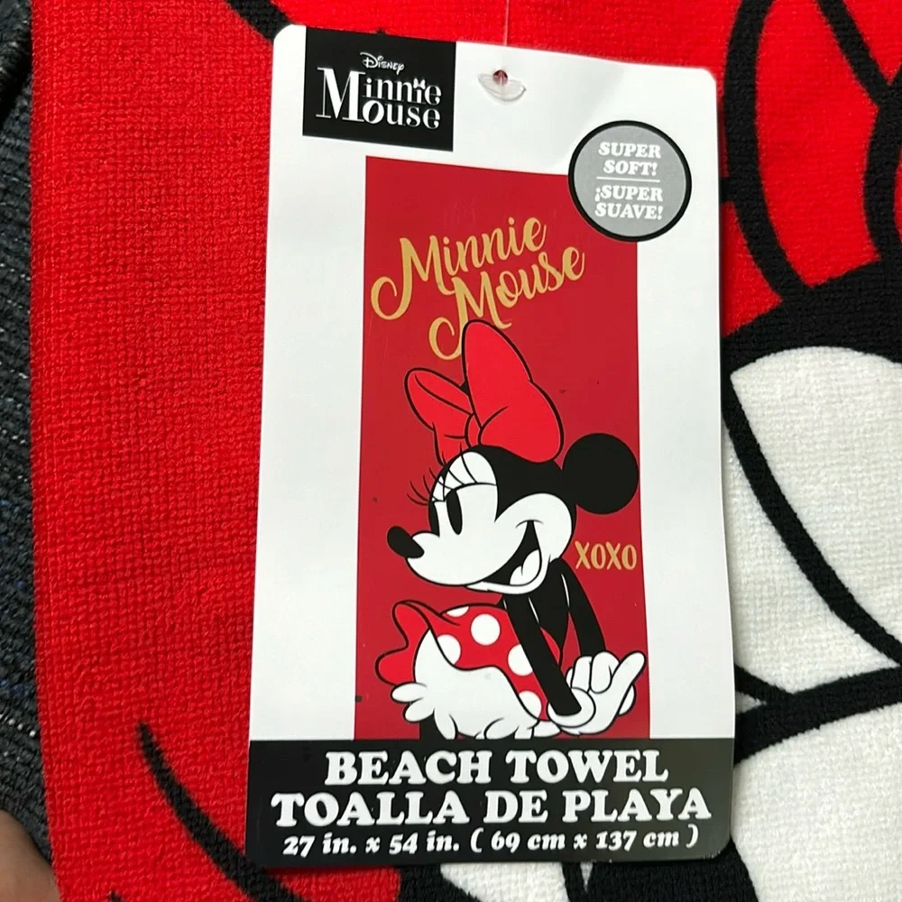Disney‎ Minnie Mouse beach towel NWT
