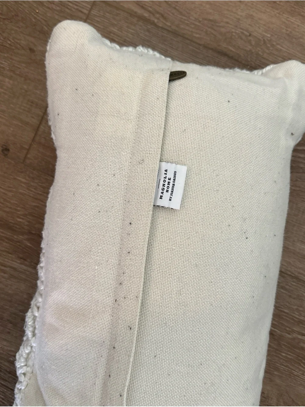Textured Cream Knit Lumbar Pillow MAGNOLIA 26”x 14” Joanna Gaines