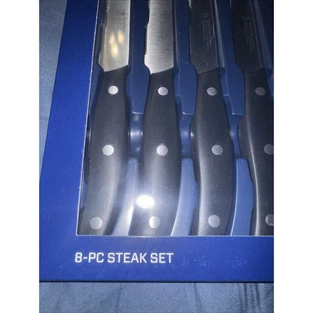 J A Henckels 8 Piece Steak Knife Set Knives Stainless Steel Serrated Lifetime