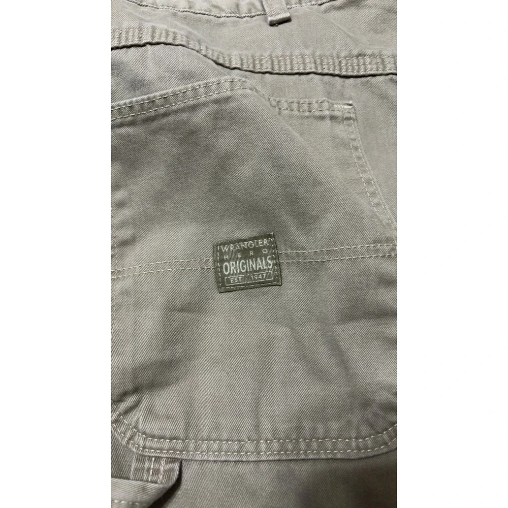 Wrangler Originals Carpenter Work Pants Mens 38x30 Khaki Workwear Pre-owned