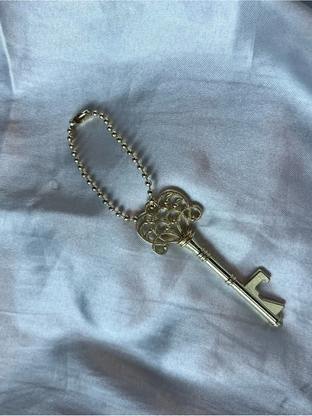 Gold Tone Key Can Opener  Keychain