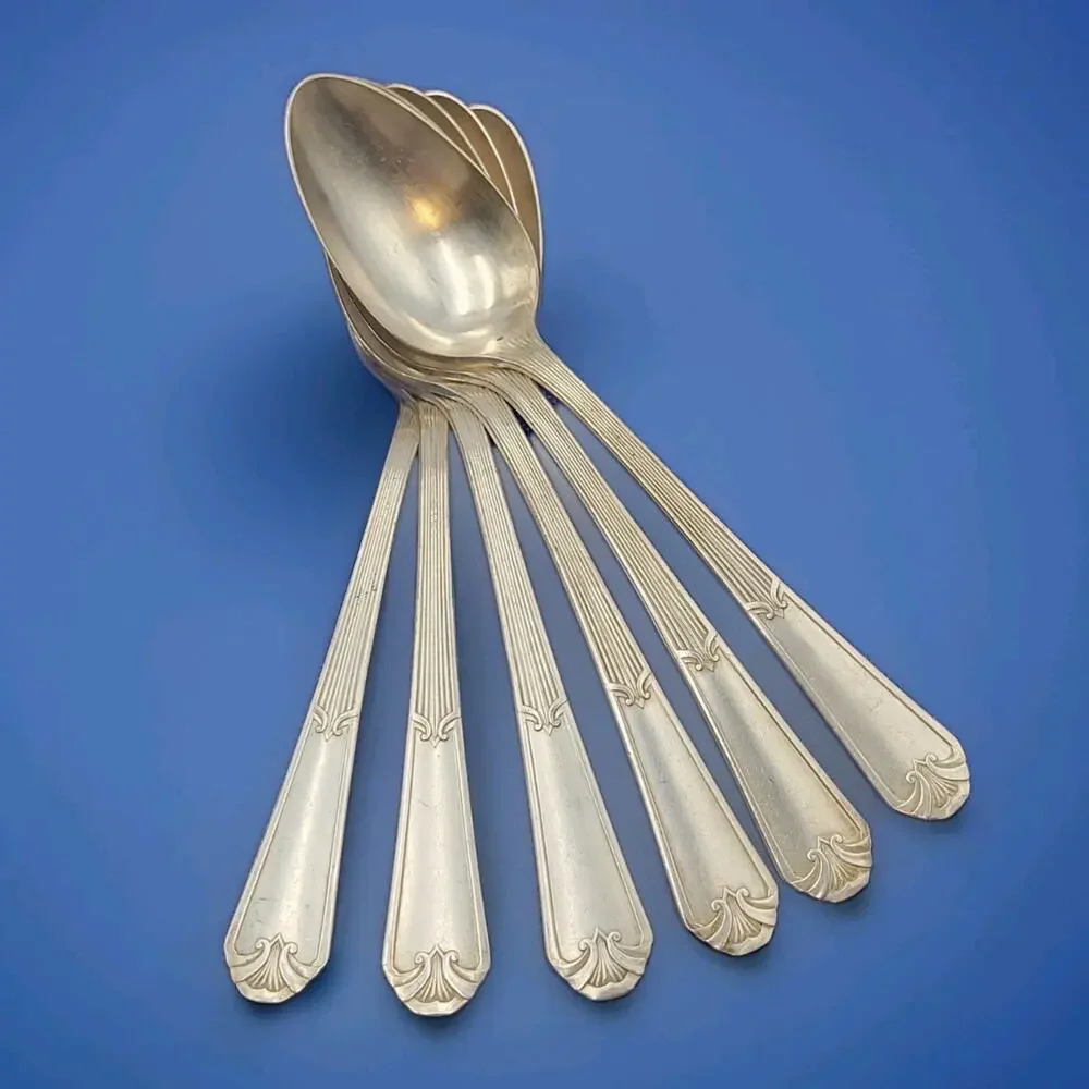 Set of 6 International Rogers FIDELIS Tablespoon Silverplate 1933 Flatware