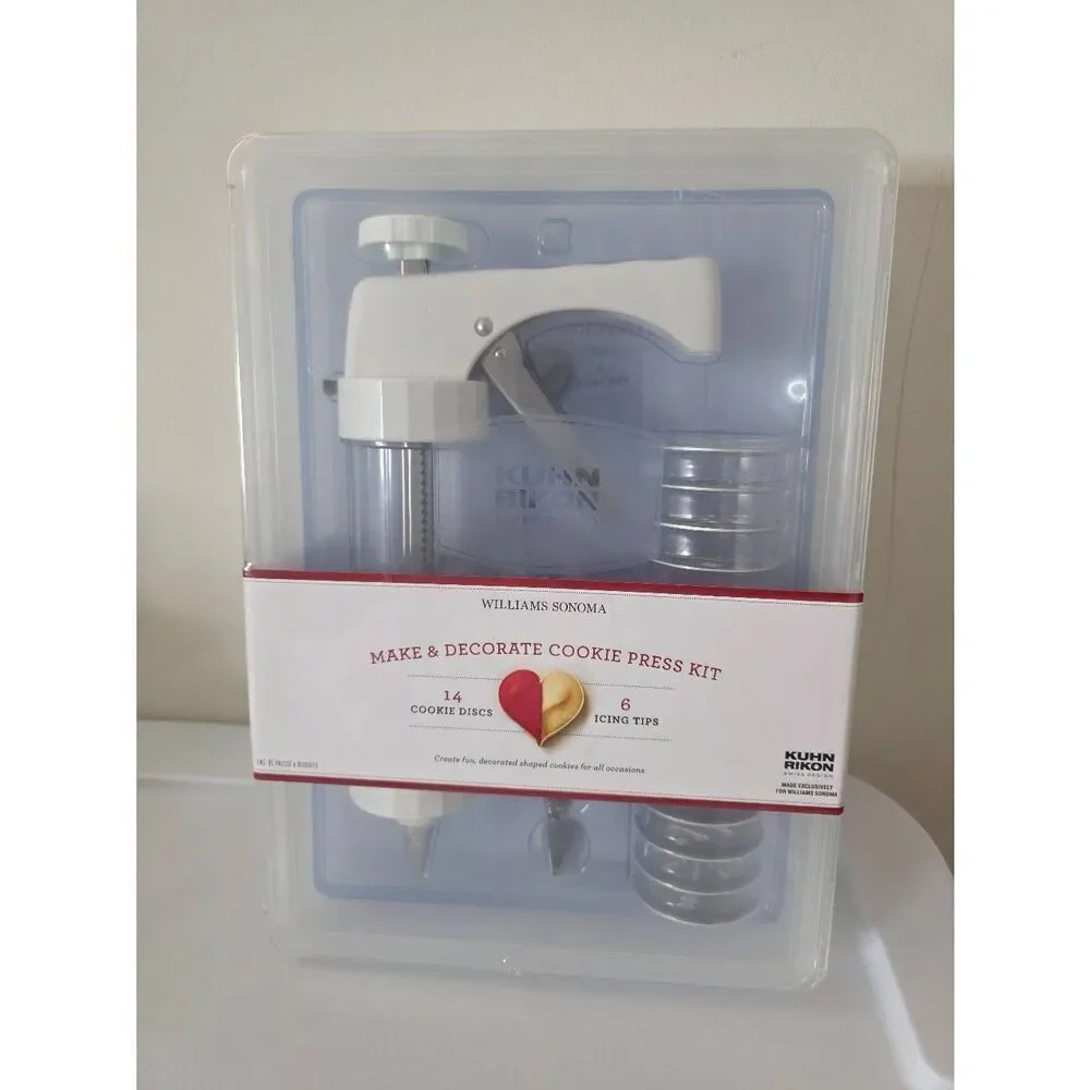 Kuhn Rikon Williams Sonoma Cookie Press Kit NEW