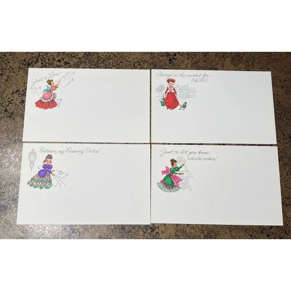 25 Vintage “Housewife” Postcards in original box by Current Publishers