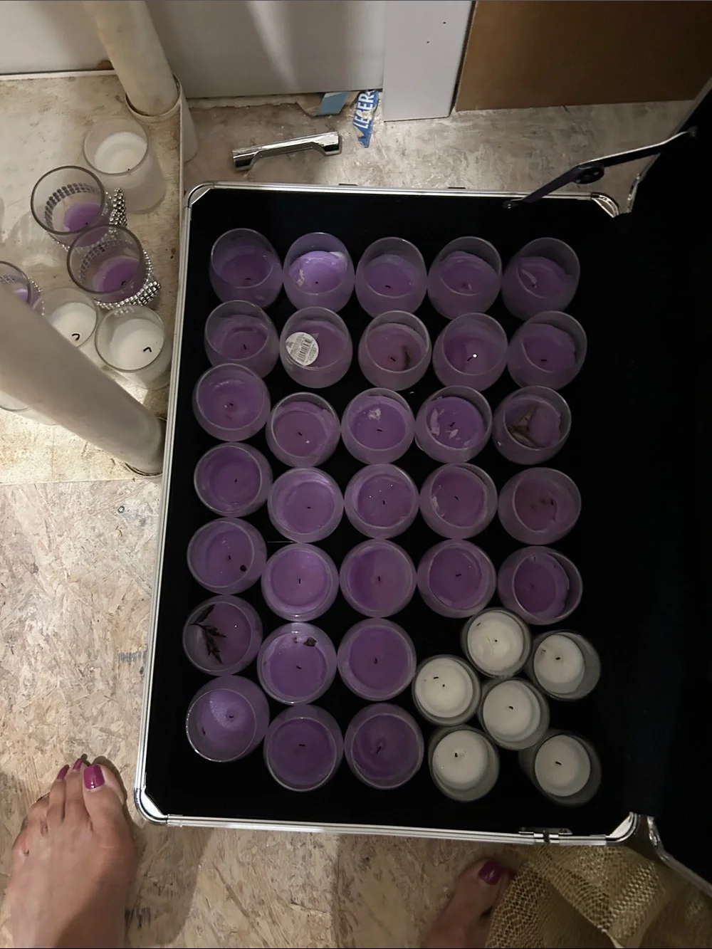 Lavender Tealight Candles — Home Party Supplies Decorations