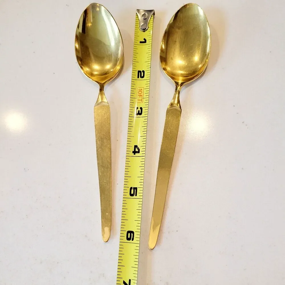 Vintage Stanley Roberts TEASPOONS Flatware Set of 2 Sienna