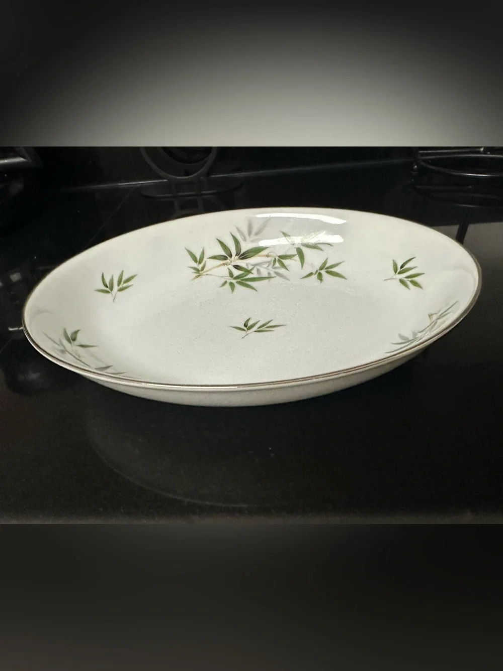 Wentworth Fine China vintage bamboo oval serving bowl