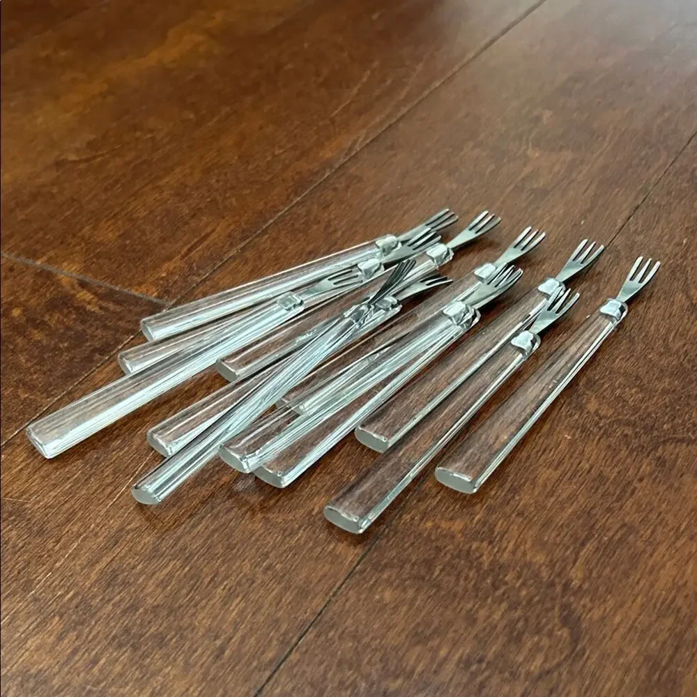 Vintage forks metal pair
