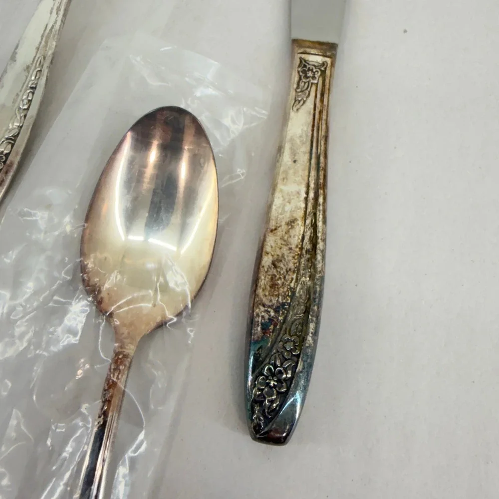 Wm Rogers floral kitchenware antique