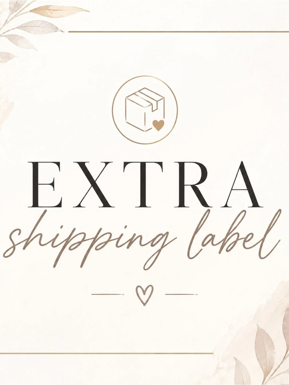 Extra Shipping Label