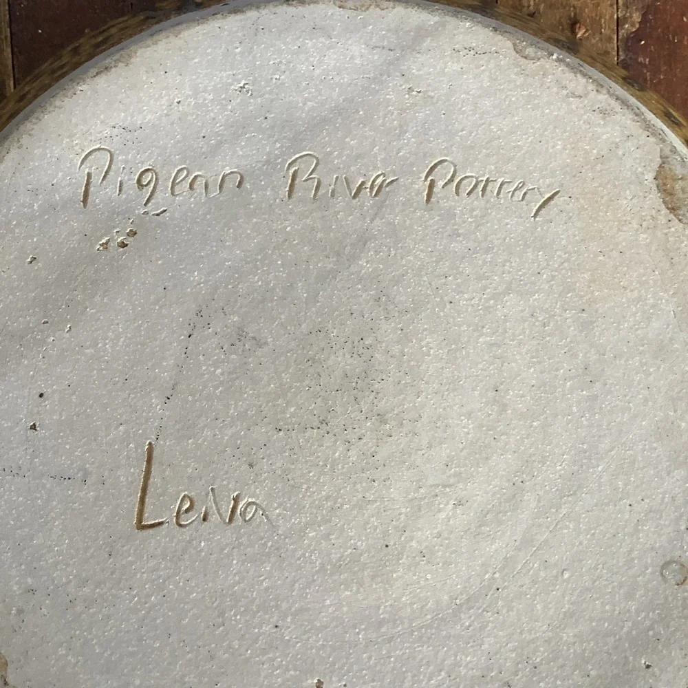 Pigeon River Pottery Handled Pie Plate Baking Dish