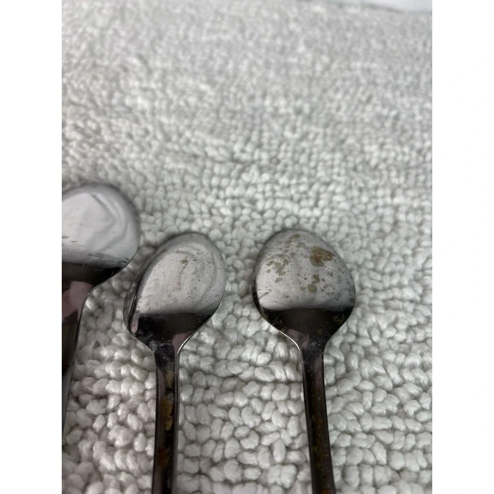 Robie Doric Glossy Stainless Steel Silver Flatware‎ Set 6pcs Forks & Spoons