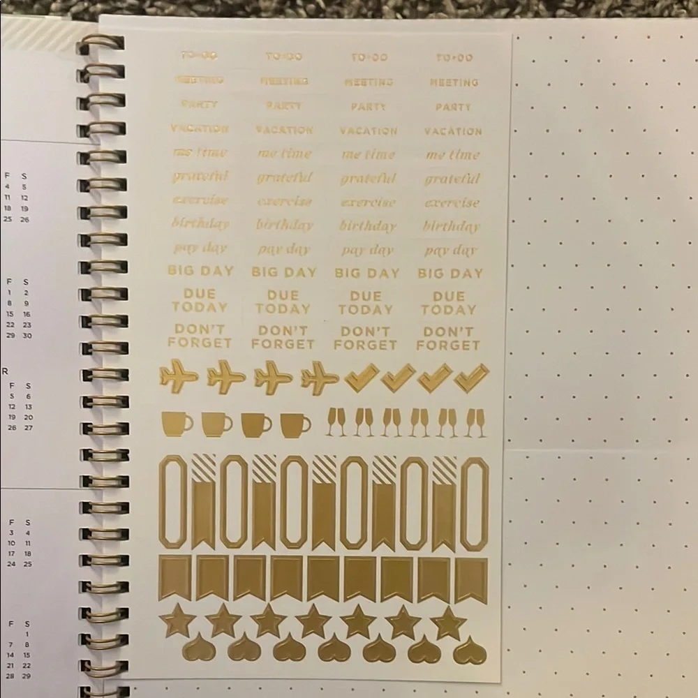 Blue Sky schedule black stylish