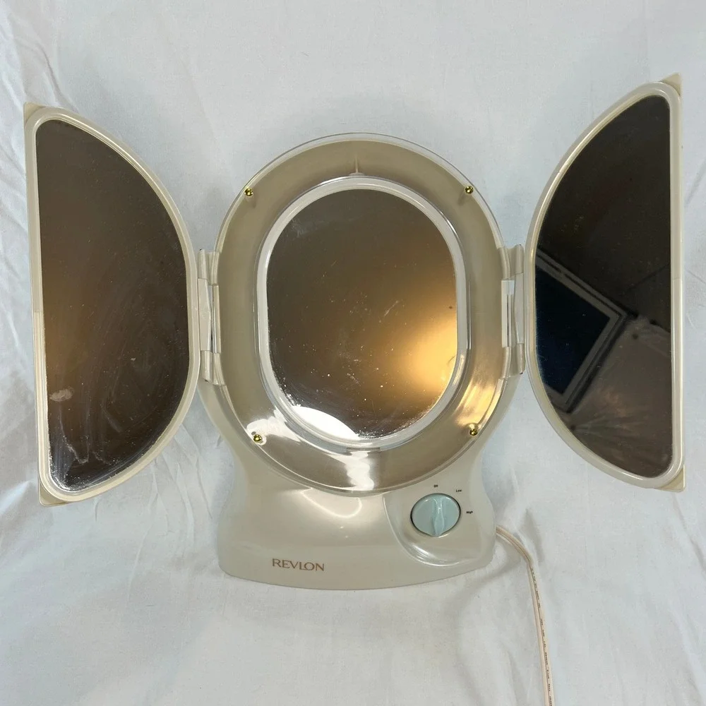 Vintage Revlon Lighted Vanity Makeup Mirror RV-964‎ Adjustable Beauty Mirror