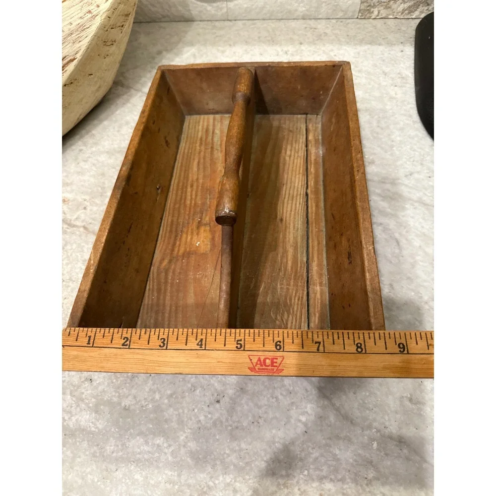 Primitive Wooden Caddy or Tote‎