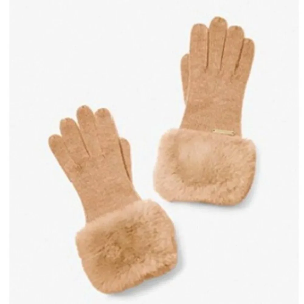 MICHAEL KORS‎  Women's Faux Fur-Trim Knit Gloves
