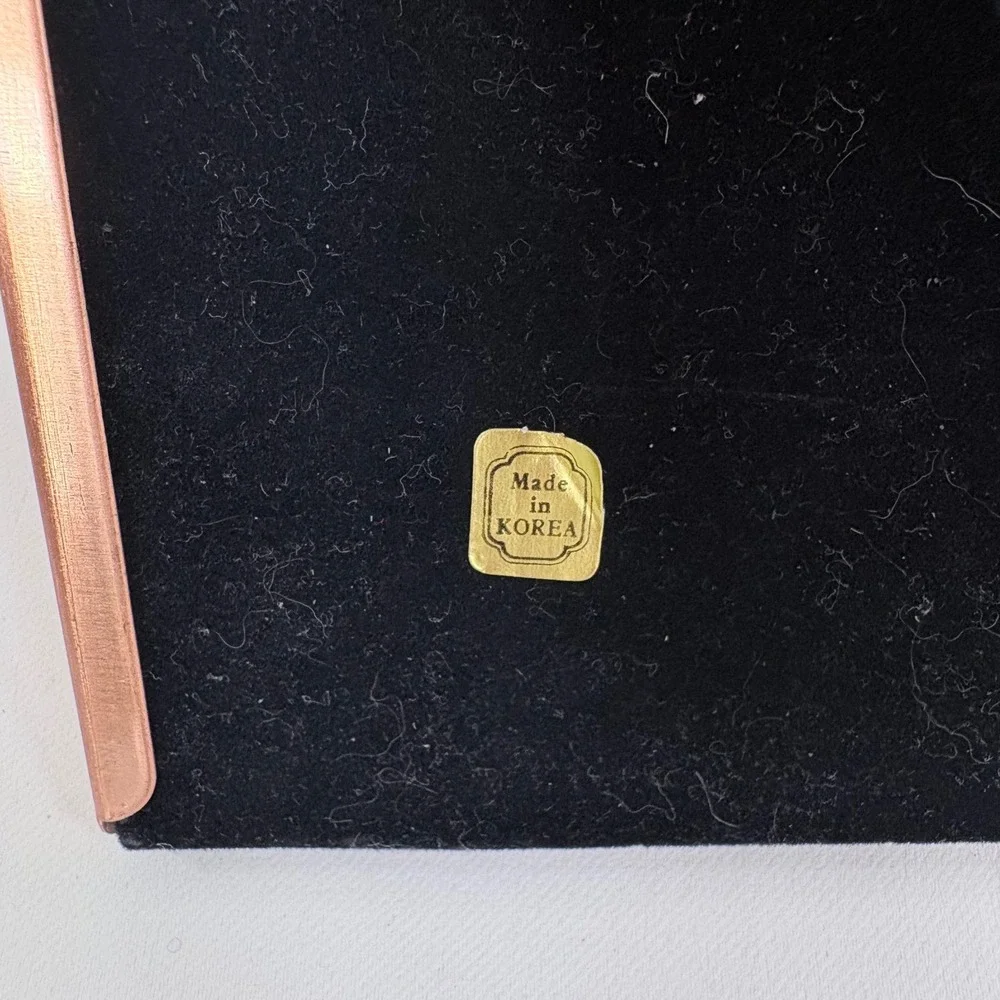 Vintage Photo Frame Copper Brass‎ Industrial Mixed Metal 5x7 Made in Korea