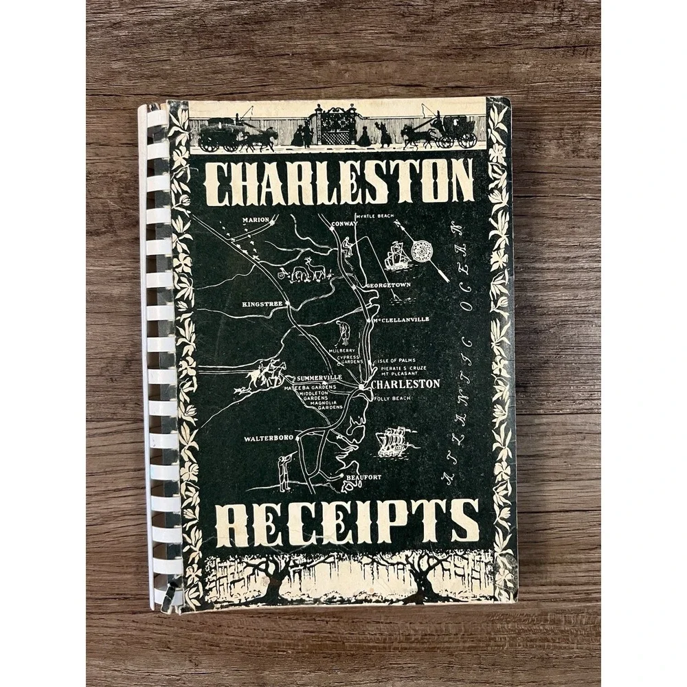 Charleston Receipts 1965‎ Spiral Cookbook Junior League SC Southern