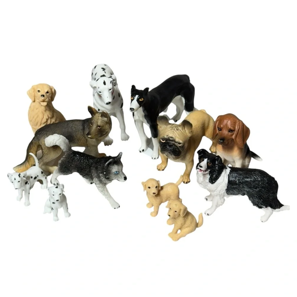 TOYMANY Dog Figurines Toy‎ Lot