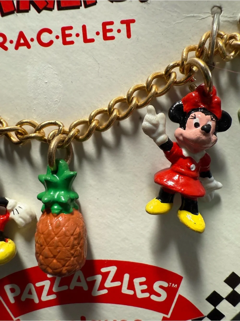 Disney Mickey & Friends Charm Bracelet with Pineapple & Flower Hawaii