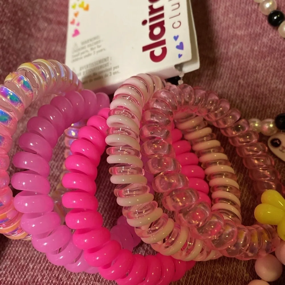 Girls Claire’s Bracelet & Choker Bundle NWT Panda Bunnies