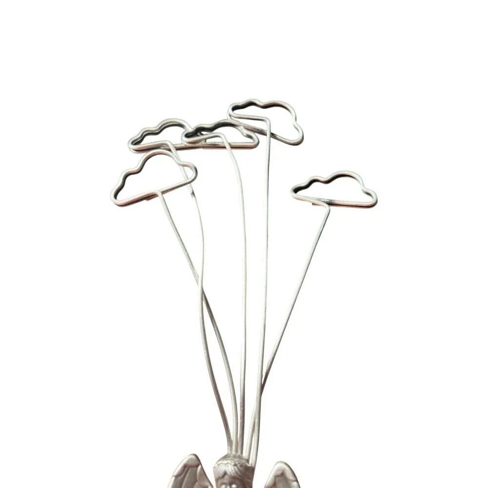 Vintage Pewter Angel Photo Holder – 10.5