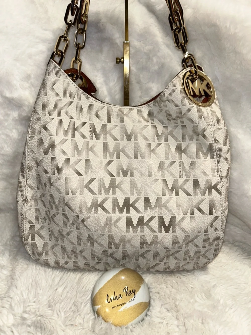 Michael Kors Fulton Monogram Logo‎ Shoulder Bag