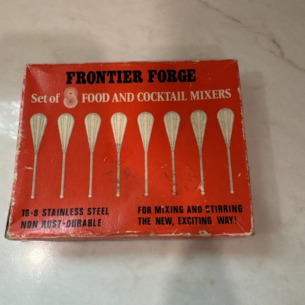Vintage Frontier Forge Set Of 8 Food & Cocktail Mixers Hong Kong