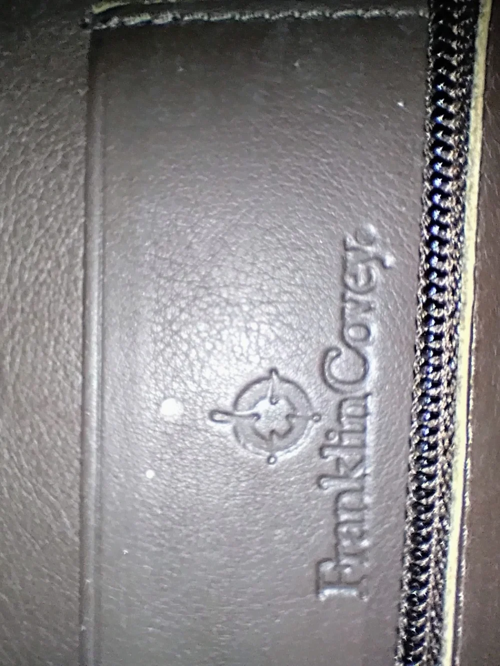 Franklin Covey brown leather