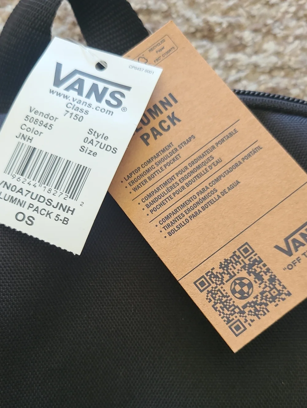 Vans sleek backpack