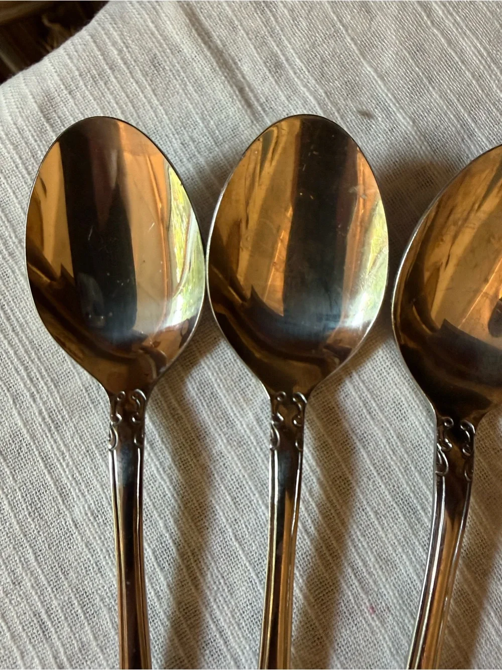 Vtg Oneida Northland Set of 8 Soup Spoons 7” Stainless Flatware Silverware Japan