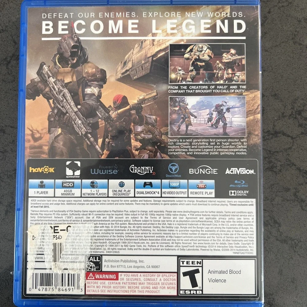 N/A destiny sony