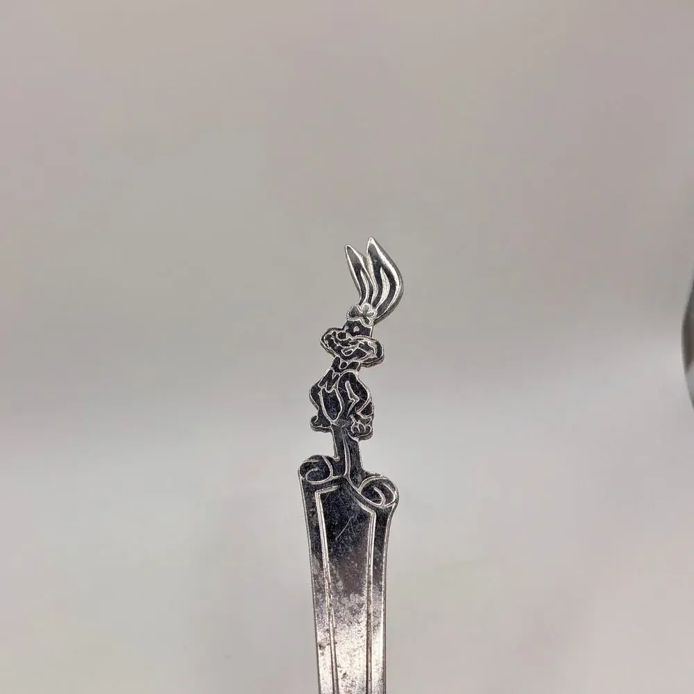Vintage Nestle Quik Bunny Rabbit Stainless Steel Spoon NesQuik Collectible milk