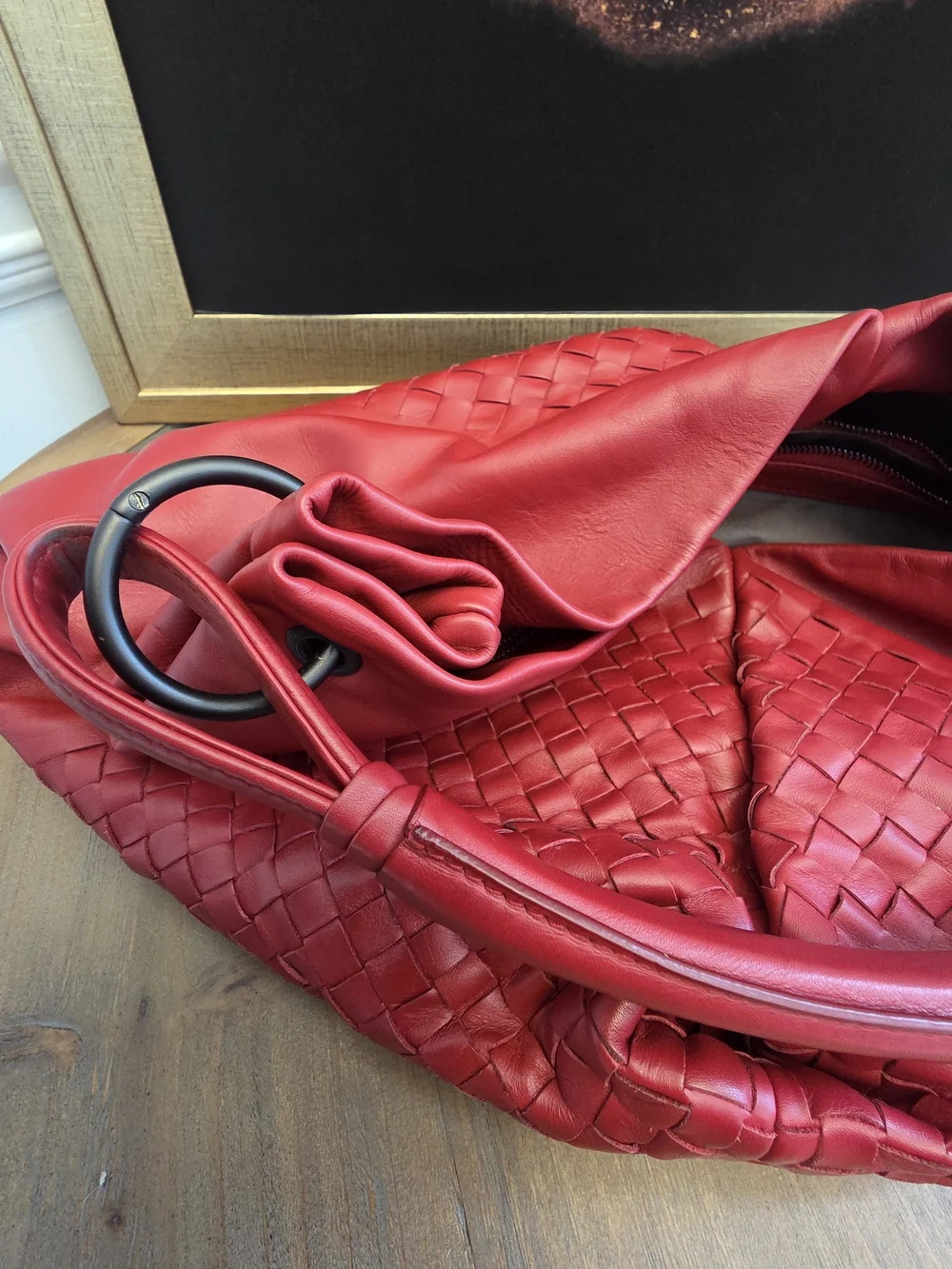 Bottega Veneta coral woven