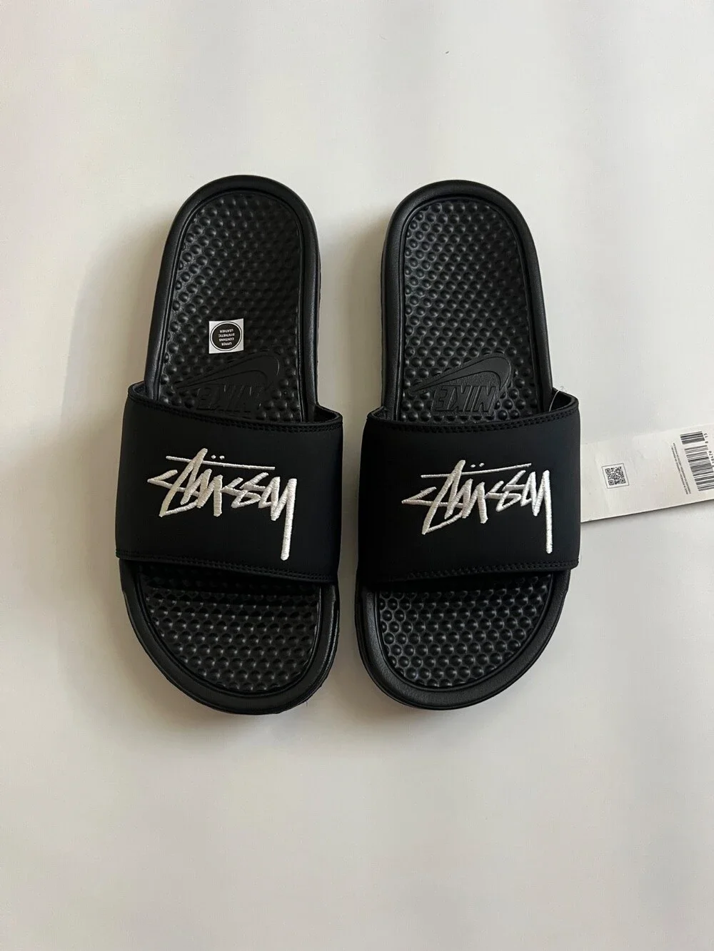 Size 8 - Nike x Stüssy Benassi Slide Black Suede Rubber (New & Authentic)