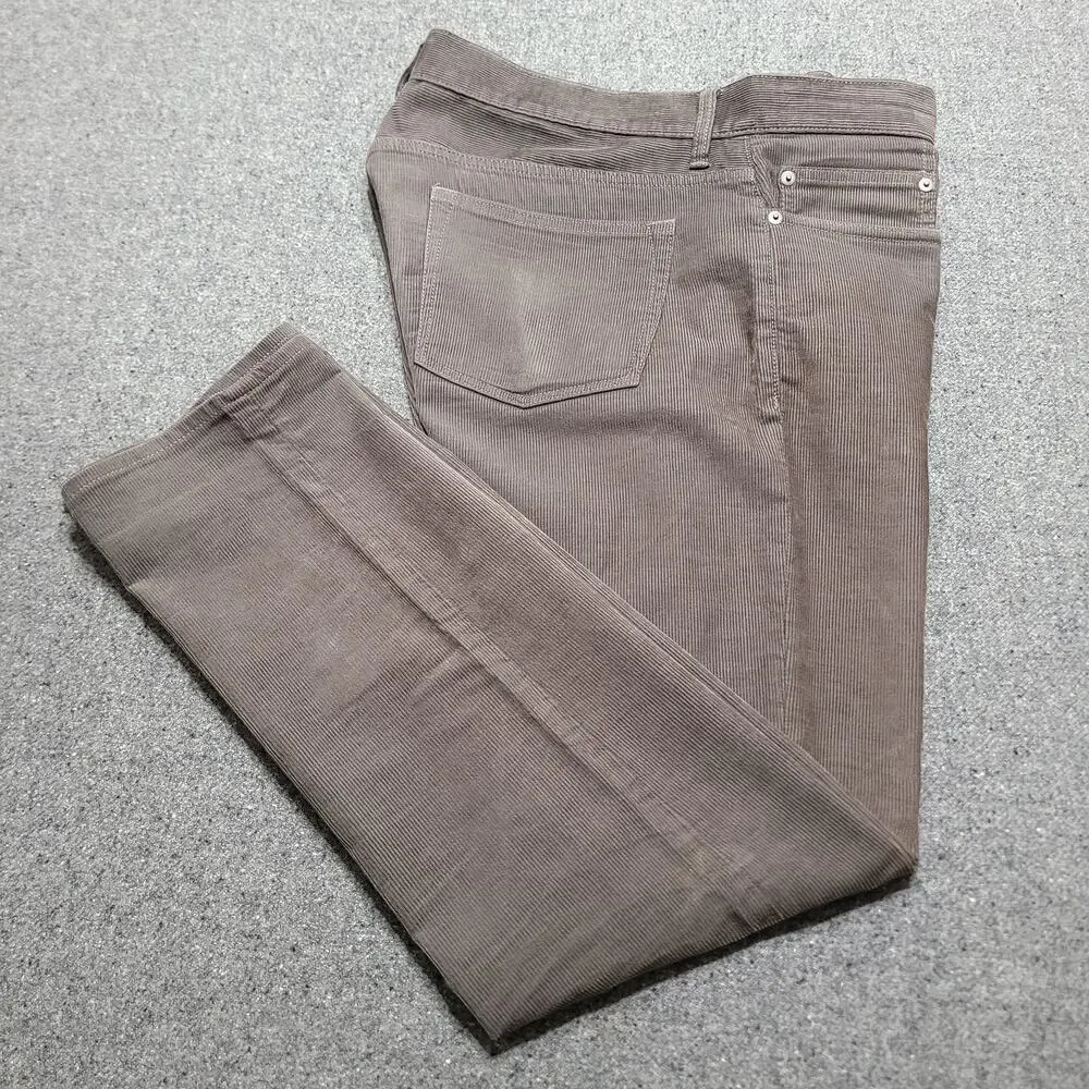 J Crew Pants Mens 34x30 Grayish 484 Slim Corduroy Jeans Stretch Preppy Casual