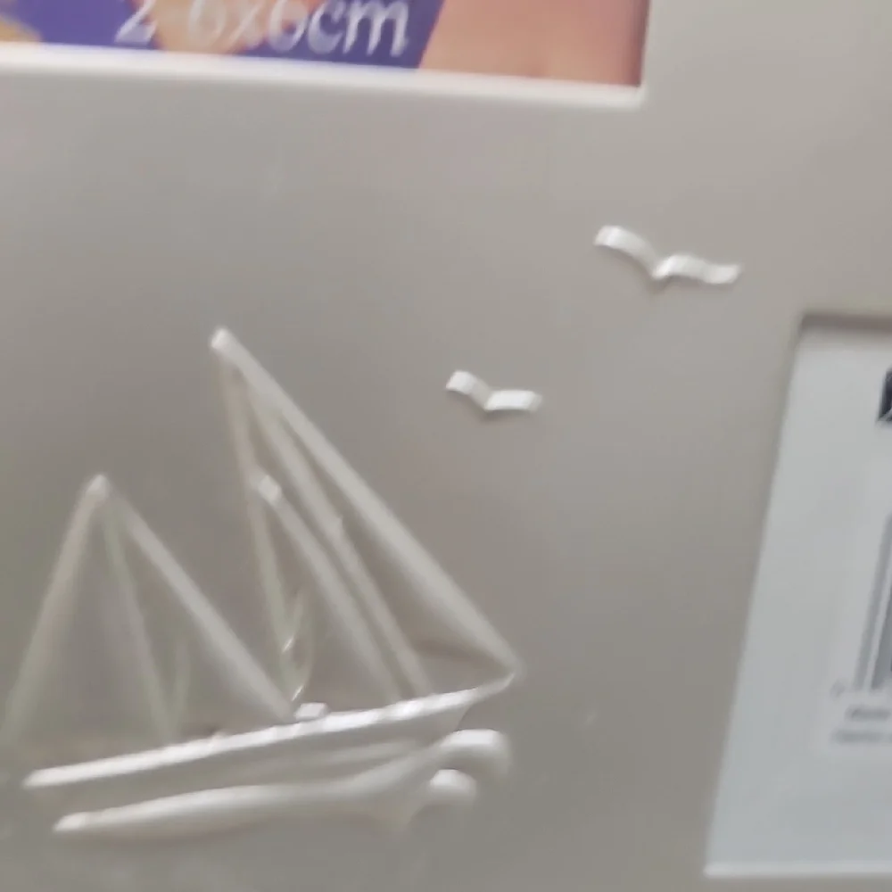 Silver Photo Frame with Nautical Accents