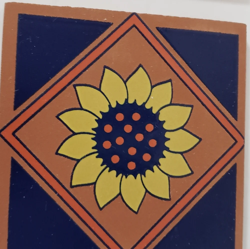 Hand Crafted blue yellow
